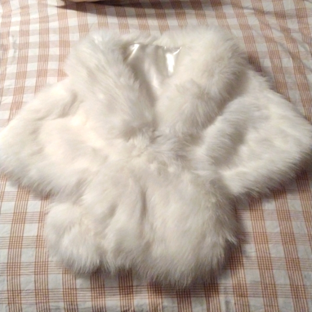 Faux fur shawl